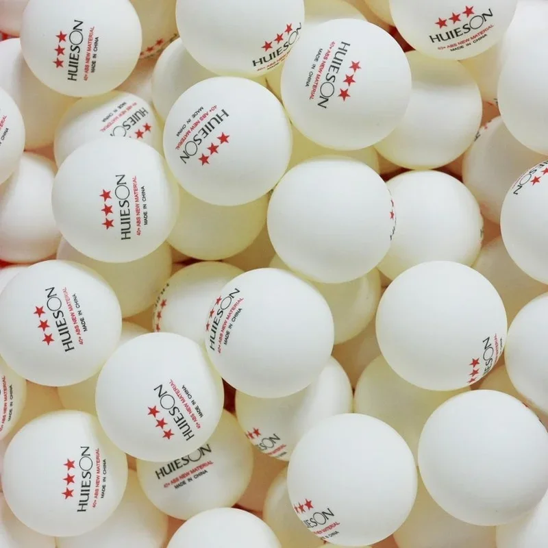 50 English New Material Table Tennis Balls 3 Star 40+ ABS Plastic Ping Pong Balls Table Tennis Training Balls