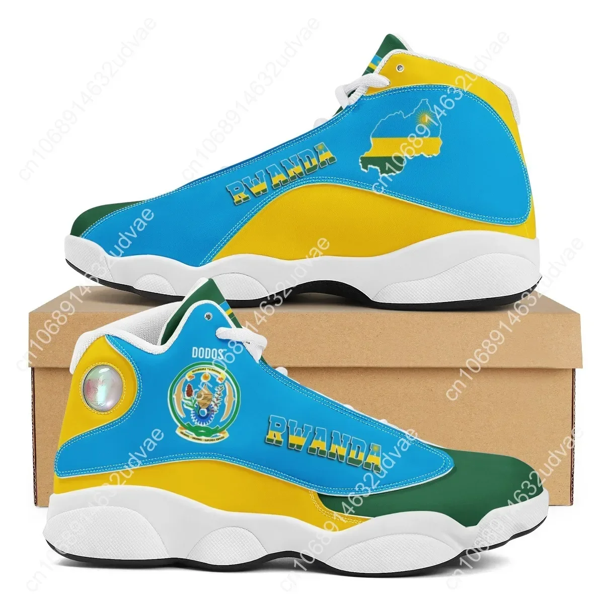 Rwanda Flag Designer Print Teens Sneakers Casual Cozy Durable Running Shoes Outdoor Footwear Men's Boys Basketball Sports Shoes