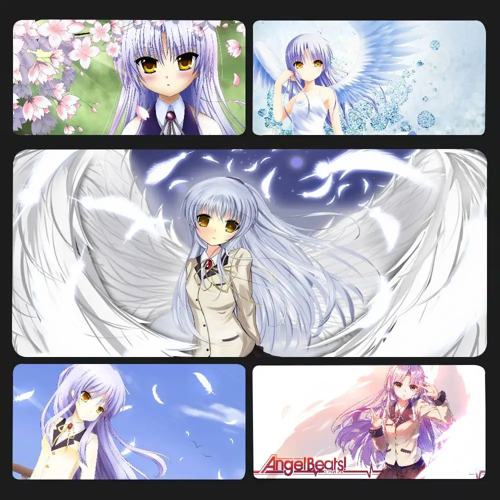 Tachibana Kanade Anime Angel Beats Mousepad Non-slip Suitable For Office Computers Laptops E-sports Game Desk Mats XXL Keyboard