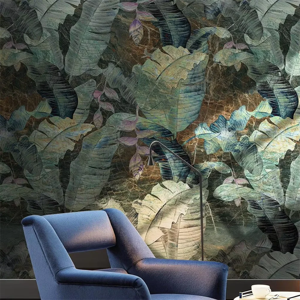 

Пользовательские скандинавские тропические растения, ретро обои, фреска для гостиной, спальни, фон papel de parede, обои, наклейки для домашнего декора