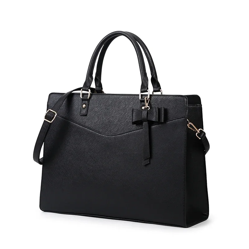 Lightweight Laptop Bag/Business Leather Bag Briefcase Shoulder Case for MacBook Air Pro PC Notebook Storage Bag Large Capacity
