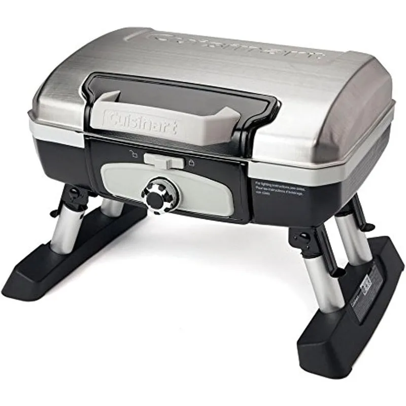 Cuisinart CGG-180TS Petit Gourmet Portable Tabletop Gas Grill, Stainless Steel