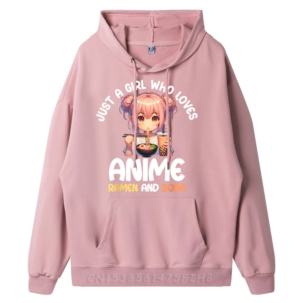 Just A Who Loves Ramen And Boba. Lover Luxury Hoodies Limited Time Special Tshirts Men Funny