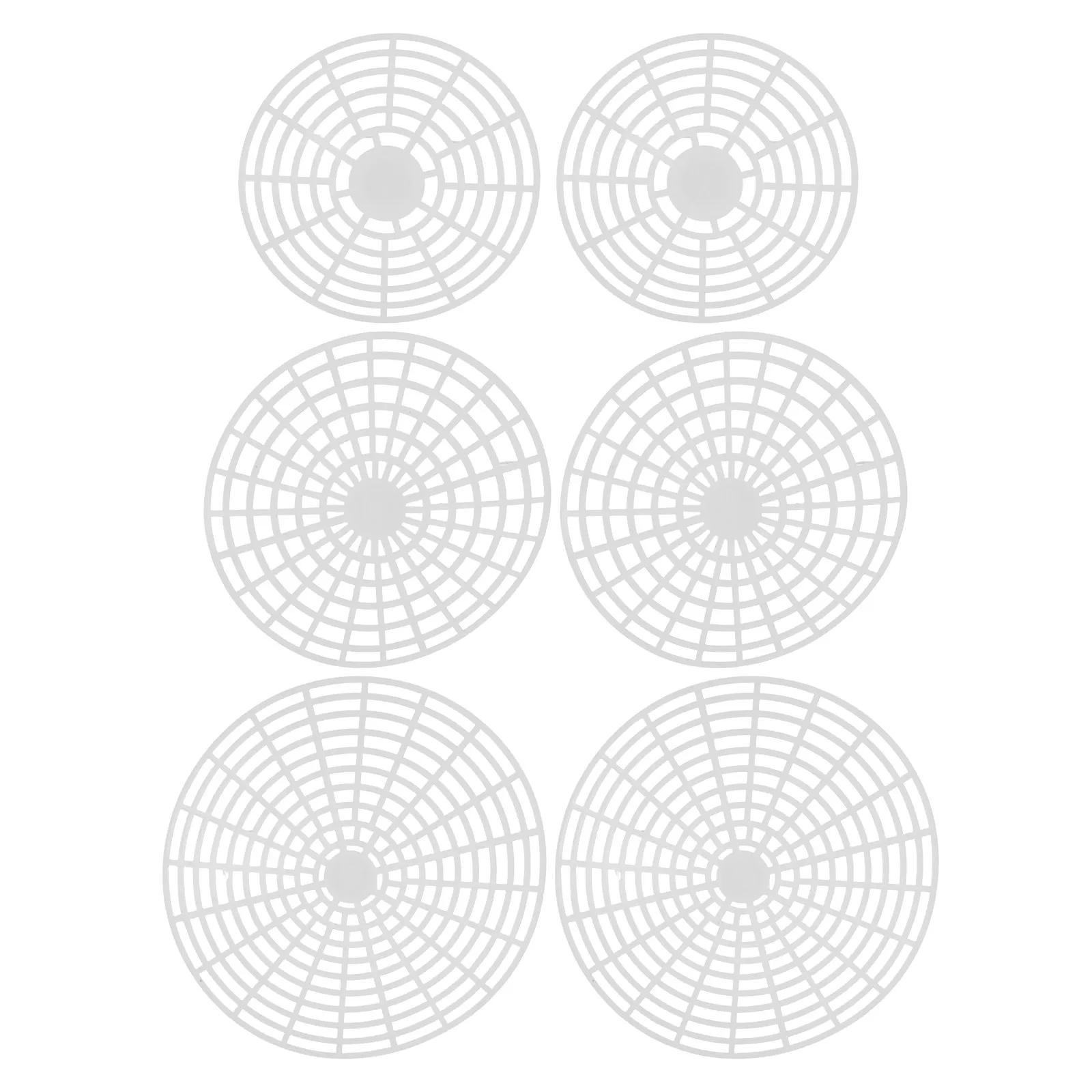 6 pcs Pickling Weights for Jars – Thickened Round Plastic Fermenting Mesh Pressers, Vegetable Press Kit
