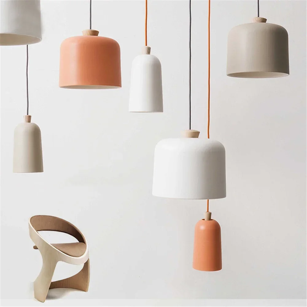 

Chandelier Restaurant Bar Style Pendant Lamp Bedroom Bedside Cafe Macaron Chandelier Creative Home Interior Decoration Light