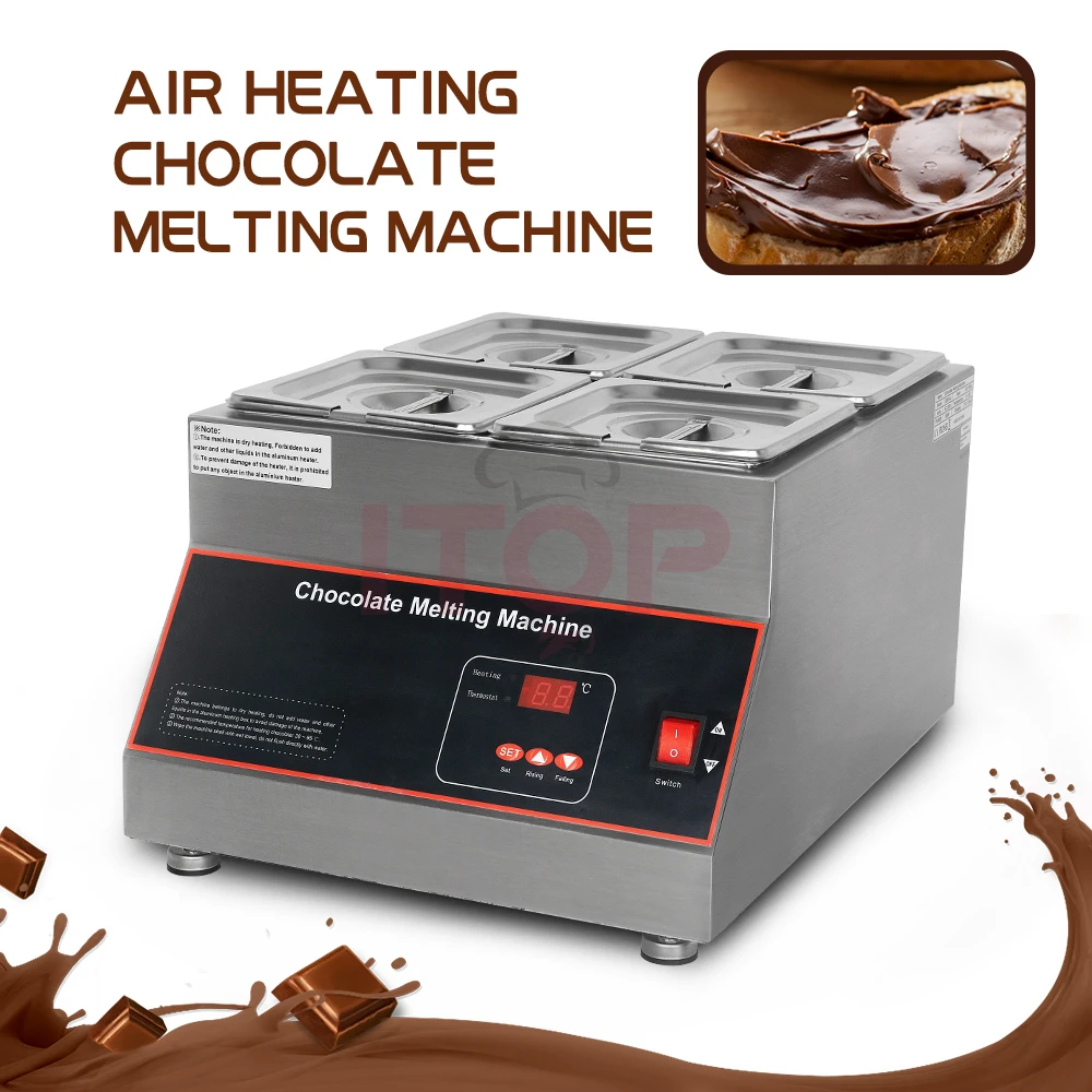 

ITOP Electric Chocolate Melting Machine Digital Display Chocolate Melting Furnace Air Heating No Water Need 220-240V 110V/60Hz