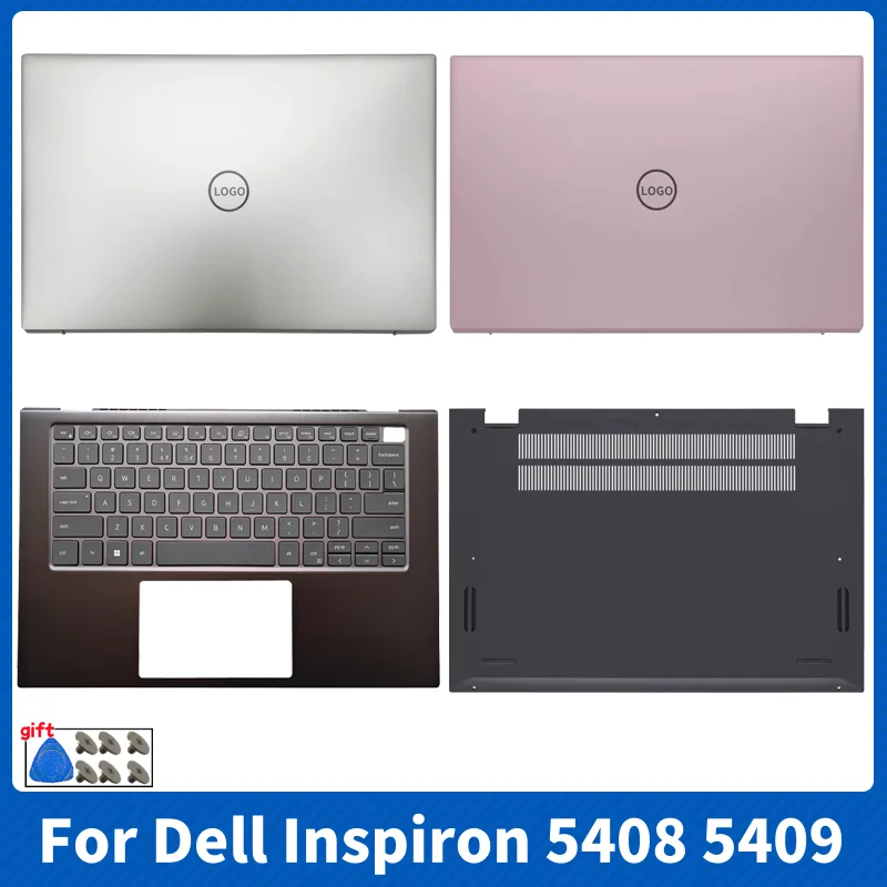 

Новый чехол для ноутбука Dell Inspiron 14 5000 5408 5409, задняя крышка ЖК-дисплея, передняя панель, верхняя часть упора для рук, нижняя база, петли, крышка клавиатуры