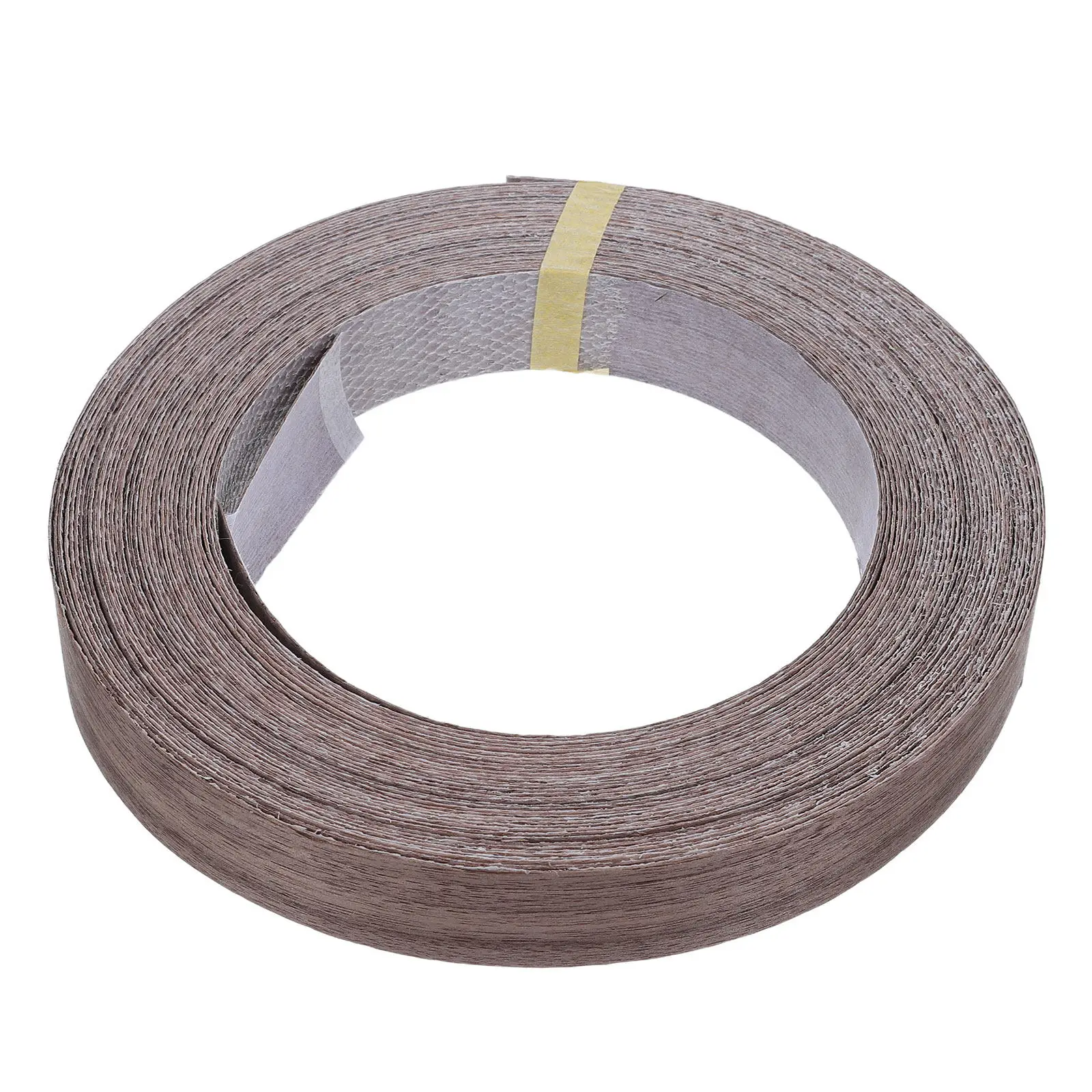 1Roll Wood Edge Repair Strip Pre-Glued Flexible Black Walnut Veneer Banding Iron on Hot Melt Adhesive Tape for Cabinet