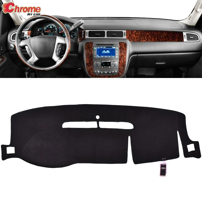 For GMC Yukon Sierra Chevy Suburban Tahoe Avalanche Silverado Dash Mat Dashboard Cover Dashmat Carpet Sun Shade Car Accessories