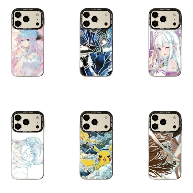 Чехол для телефона 3D Anime Cute Girl Emilia Kylin Zhang для iPhone 17, 15, 14, 13, 12, 16 Pro Max Plus Air mini Shinichi Osamu Laser Cover ﻿
