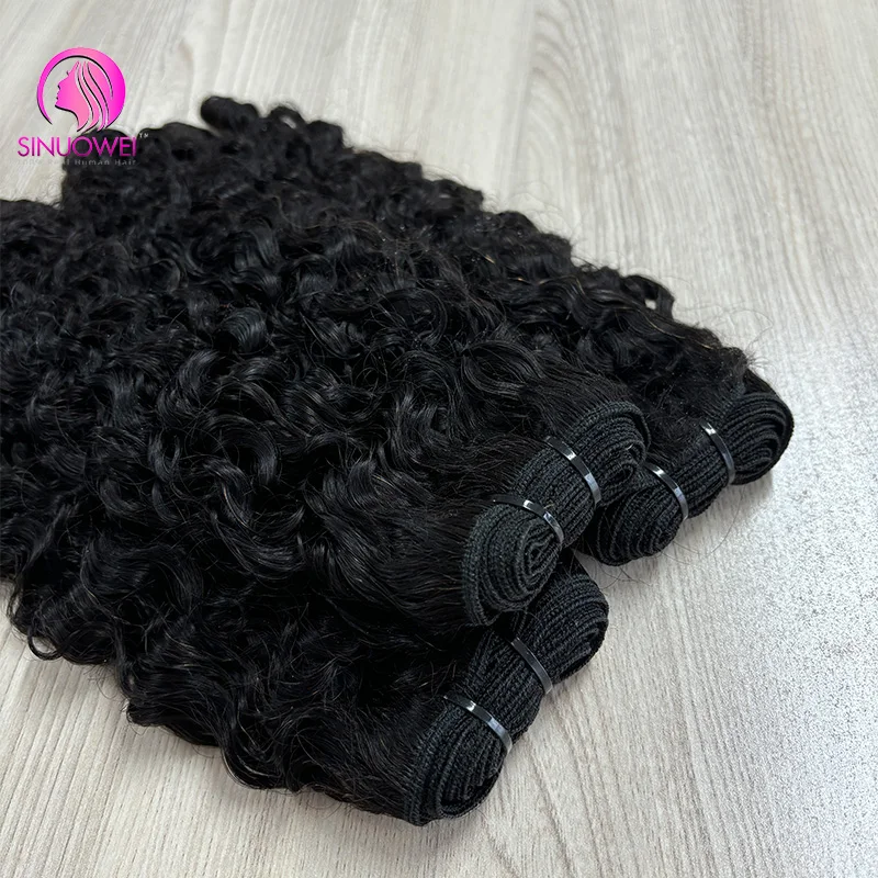 12A Vietnames Curly Hair Extensions Double Drawn Bundles 100% Natural Curly Human Remy Hair Bundles For Women