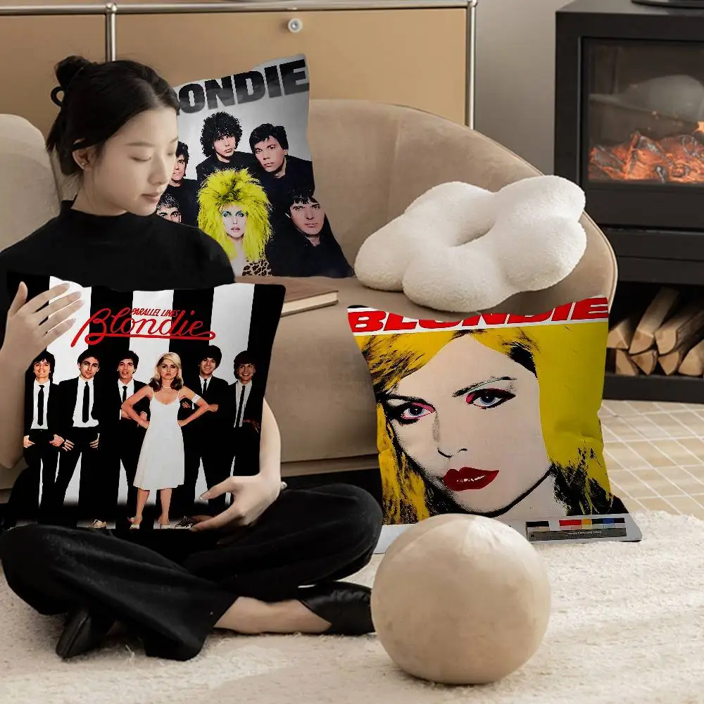 

Персонализированная наволочка в стиле панк-рок-группа B-Blondie, детская спальня, дикий декор для вечеринки, наволочка, детский подарок на день рождения и душ