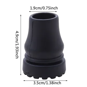 Lastik pedin kapağı, kaymaz baston koltuk değneği kamışı, yastıklar, tırmanma, yürüyüş, trekking direği ucu için alt kapak koruyucusu lastik çubuğun en büyük satışlarından 12'si-no. 11