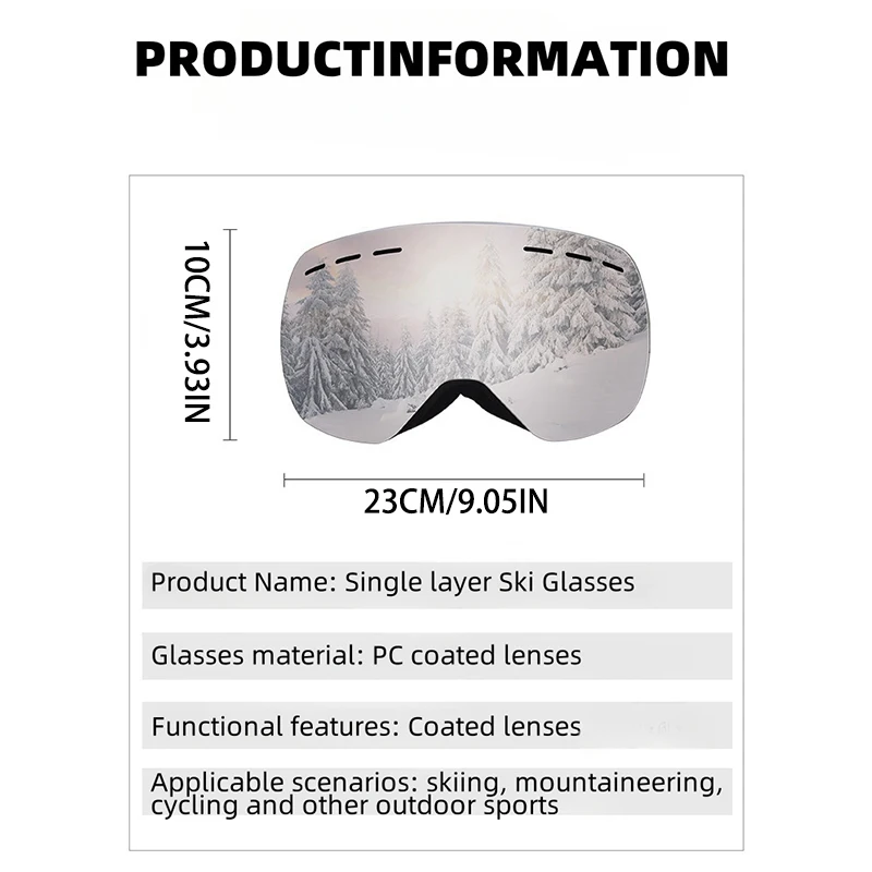 Очки унисекс для сноуборда — очки Велосипедное лыжное снаряжение Защитные очки для глаз Очки Blizzard Идеально подходят для занятий спортом в альпийских лыжах
