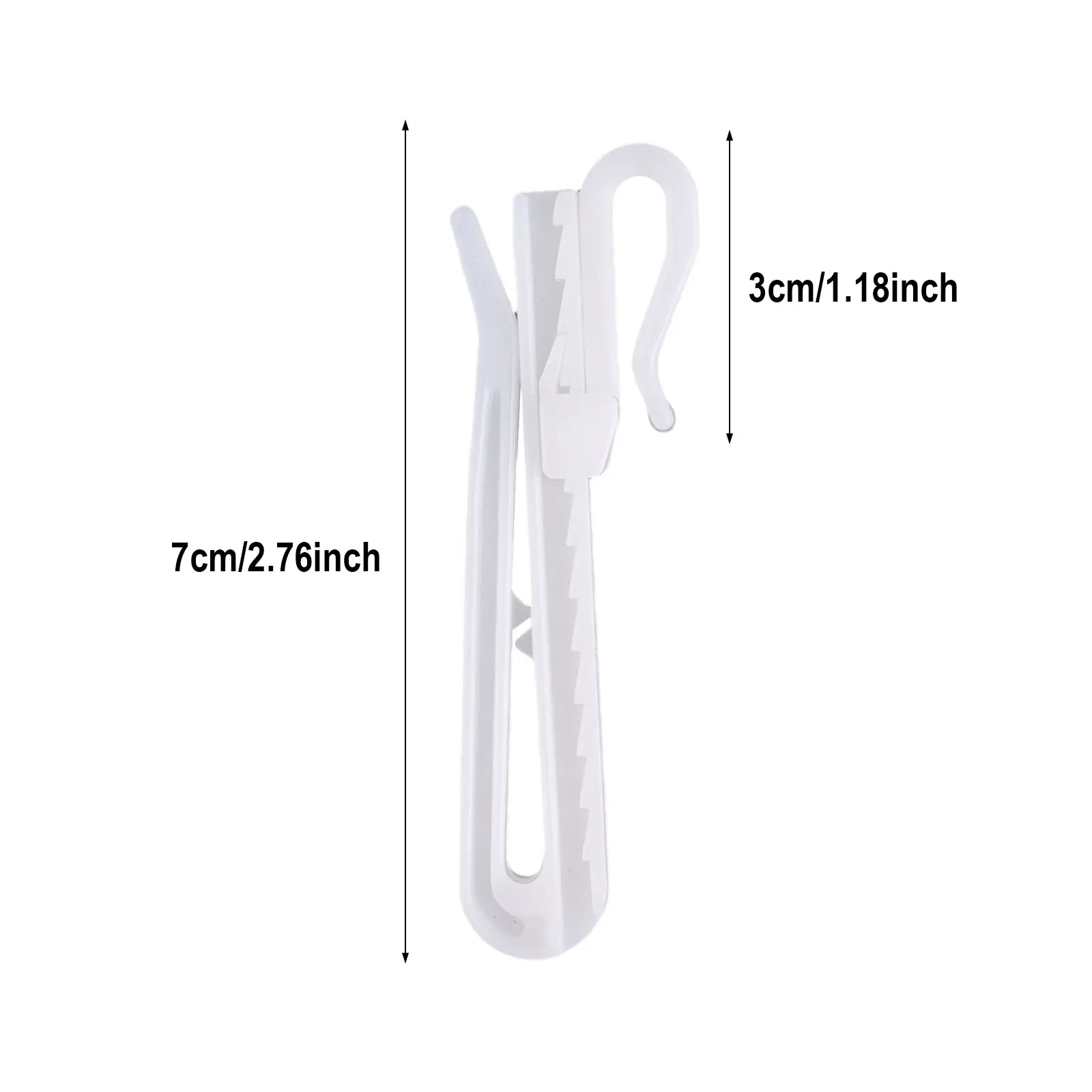 100pcs Curtain Hooks for Drapes with Pinch Pleat Design and Adjustable Depth for Consistent Hanging Performance