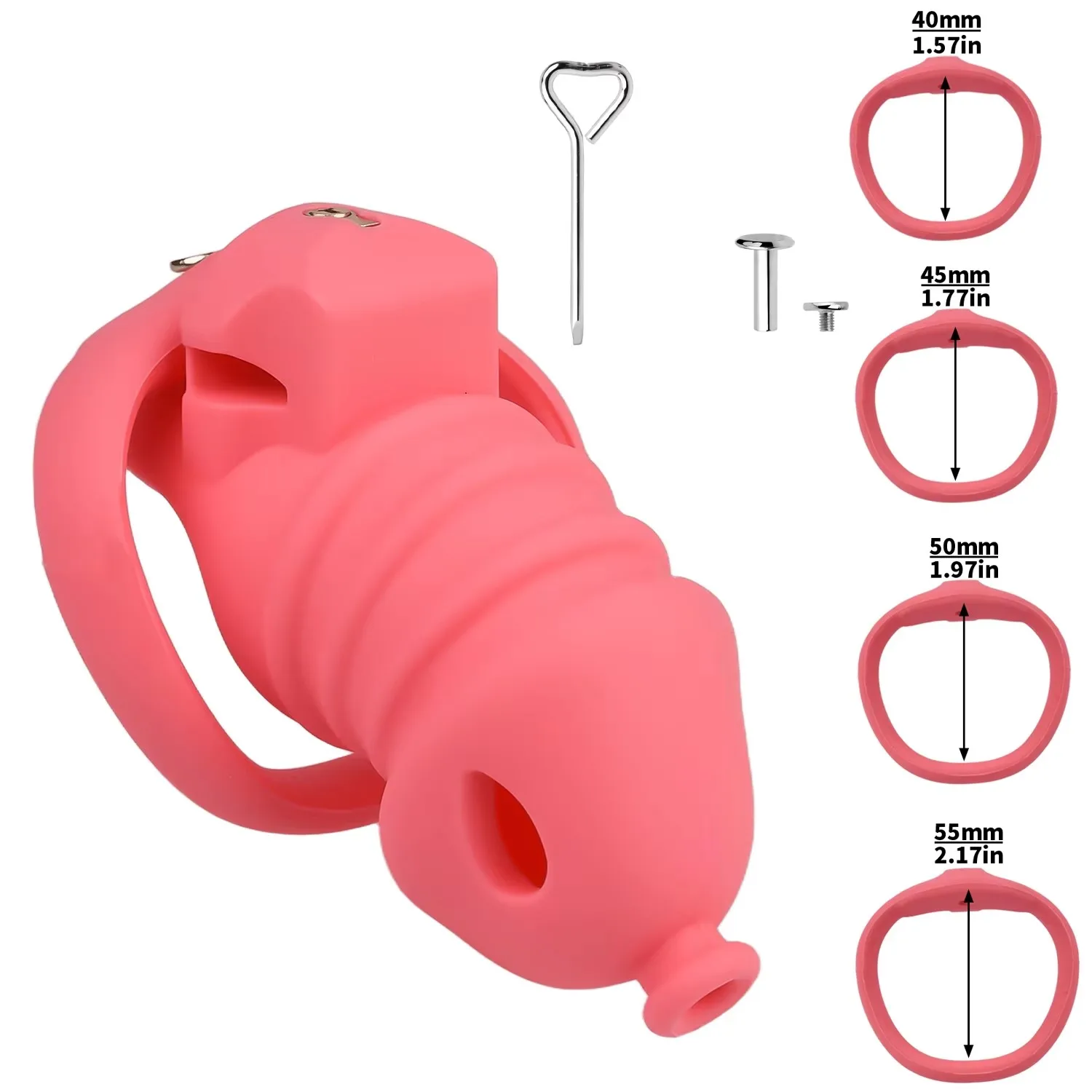 Silikon Keuschheitskäfig Männlich Cock Lock Sexspielzeug BDSM Homosexuell Erotik Harnröhrengerät Sperre Keuschheitsgürtel Masturbator Sex SM Produkt