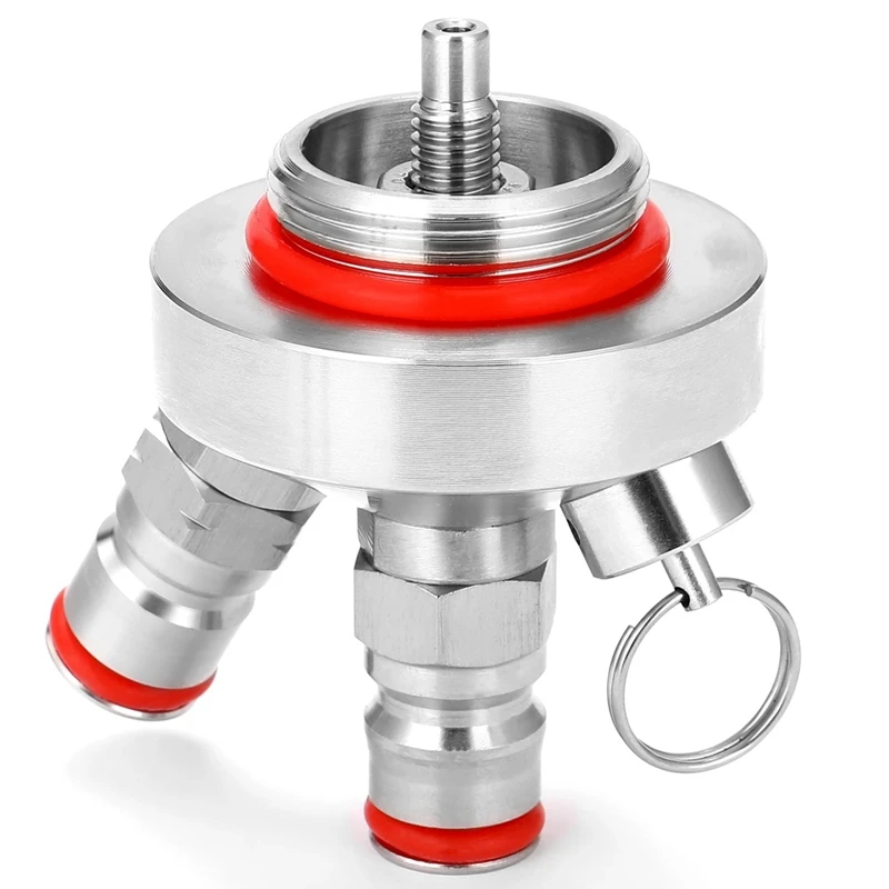 Beer Keg Stainless Steel Ball Lock Wine Tap Dispenser For 3.6L/5L/10L Homebrew Beer Tool