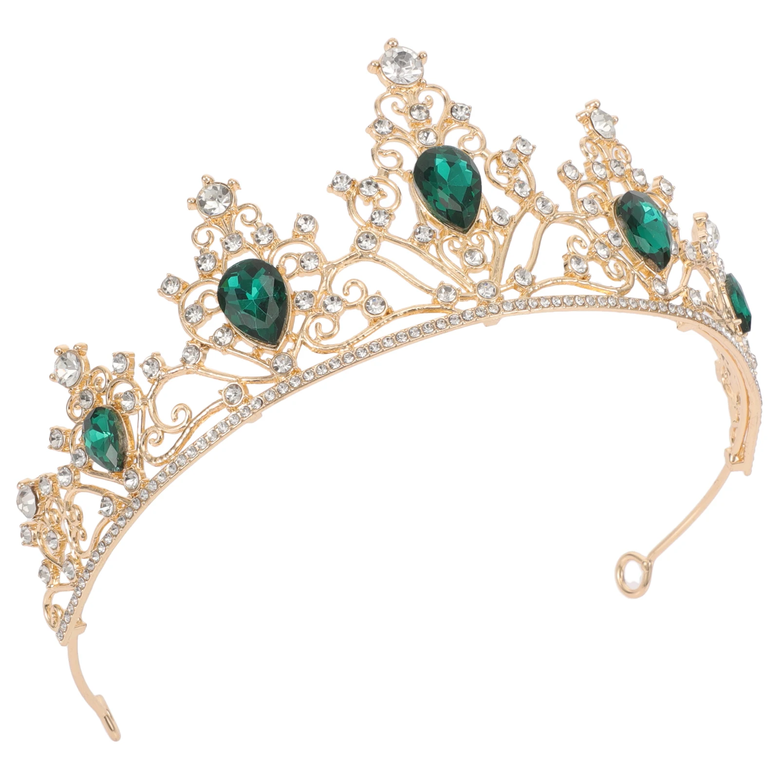

Bride Crown Jewelry The Bridal Headpieces Classic Crowns for Adults Green Shower