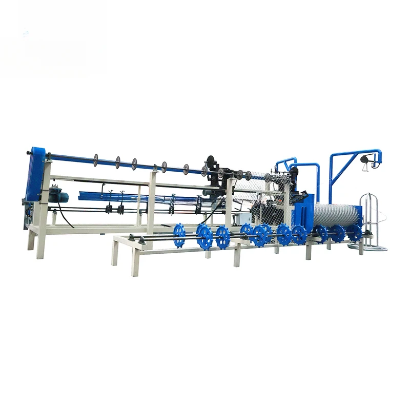 High Quality Automatic Double Wire Steel Link Chain Fence Machineence Metal Mesh Making Machine