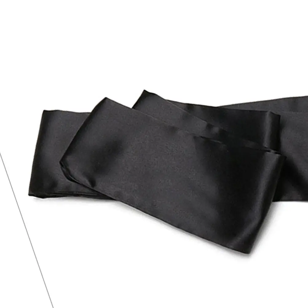 Premium Satin Sleep Mask Double Layer Light Blocking Eye Mask for Home Office Travel Yoga Airplane Spa Party Comfortable Nose