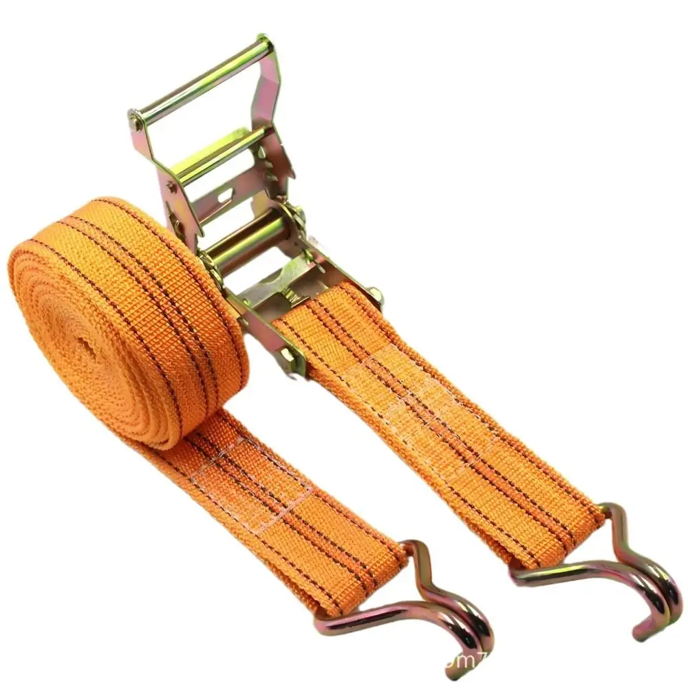 Durable 40mm Tie-down Straps 3/6/8/10/15 Meter J Hooks Cargo Truck Strapping Rope Easy to Use Thickened Binding Strapping