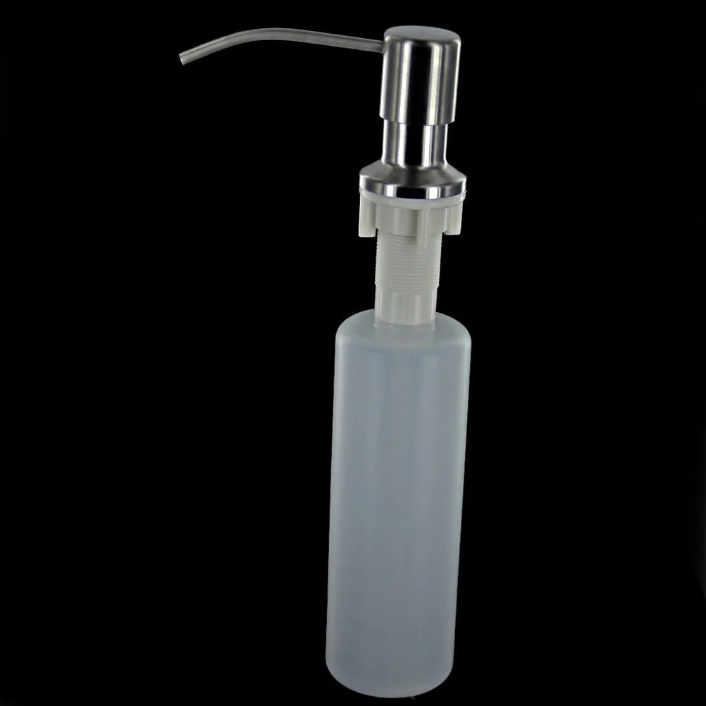 

Stainless Steel Soap Dispenser 300ml Lotion Pump Kitchen Bathroom Shampoo Sink Plastic Bottle 5 5cm Bottom