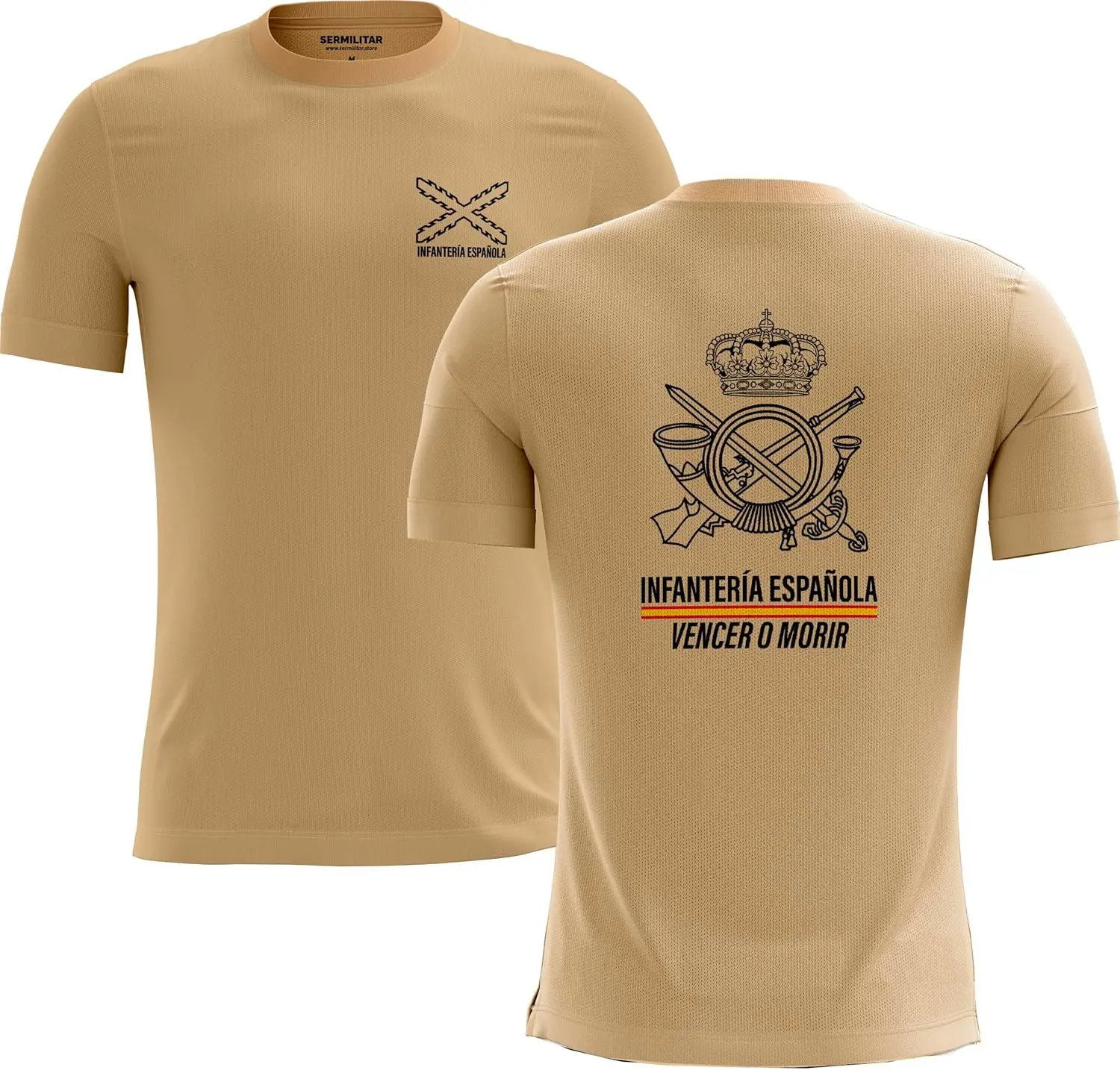 Camiseta Infantería Ligera Española Military Men T-Shirt Short Sleeve Casual 100% Cotton Shirt