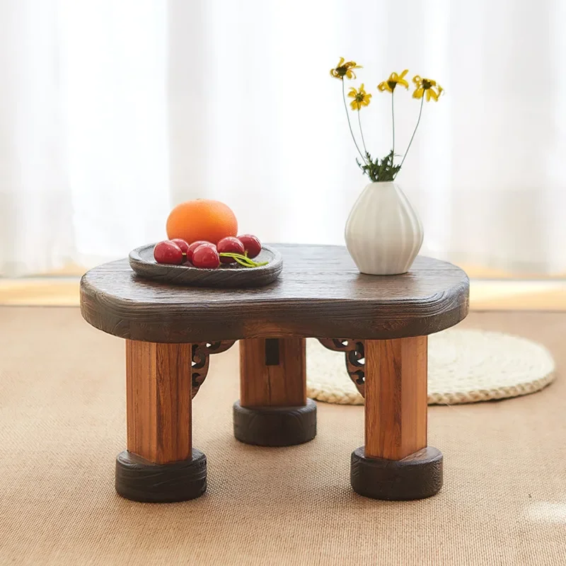 Bay Window Low Table Solid Wood Kang Table Tatami Window Sill Tea Table Compact Sitting Tables Minimalist Zen Coffee Stand