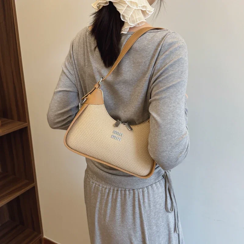 

Luxury Tote Messenger Purse Shopper Bag Elegant Classic Designer Paris Fashion Solid Color Commuter Large Capacity