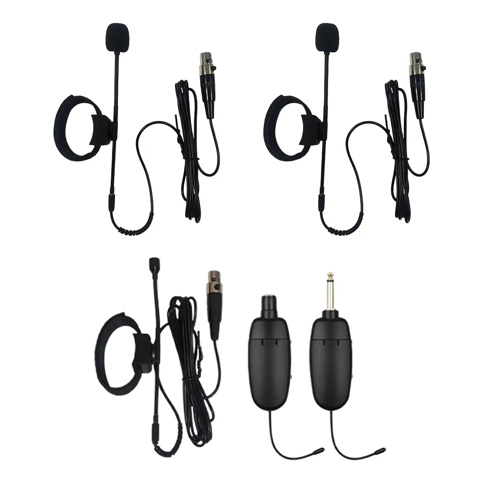 Wired Instrument Microphone Holder Clip on Condenser Professional Sound for Flute Wind Instruments Streaming Studio Performance