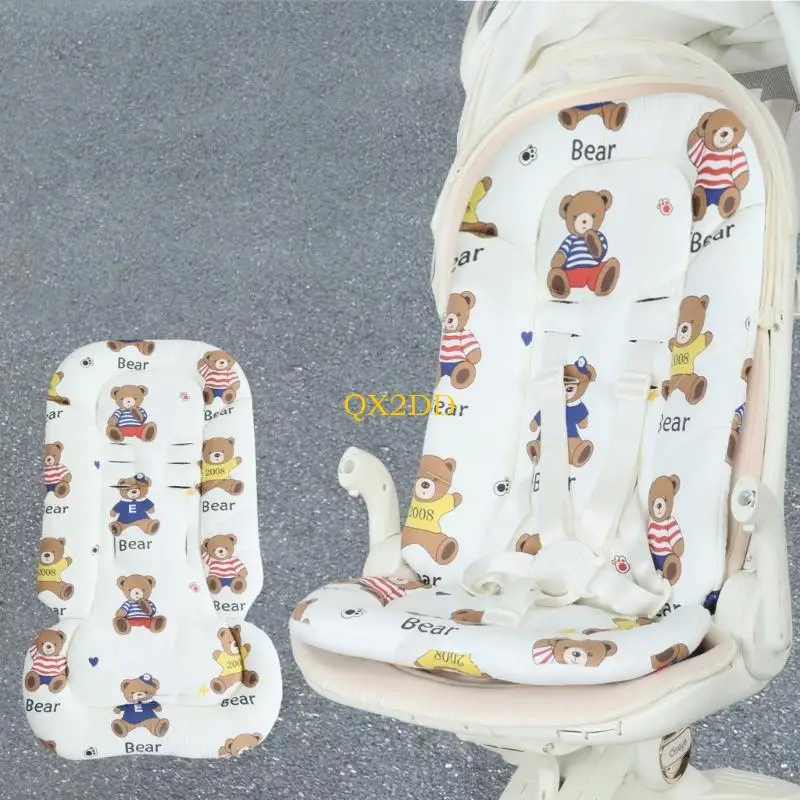 Xe đẩy chống trượt QX2D Đệm ngồi có thể giặt bằng máy Vải thoáng khí có/không có gối cho trẻ sơ sinh thoải mái và an toàn