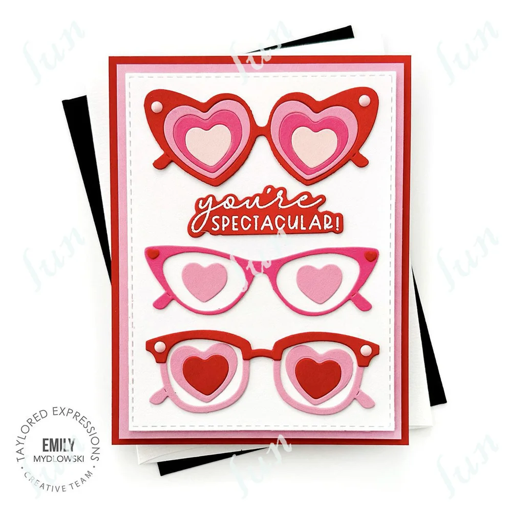 2025 New Valentine Cutting Dies Full of Hearts Layering Stencils for DIY Scrapbook Lava You Mini Strips Stamps Die Cuts Crafts