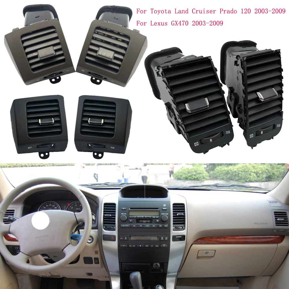 Dashboard Air Vent Outlet For Toyota Land Cruiser Prado 120 Lexus GX470 2003-2009 Air Conditioning Conditioner Grille