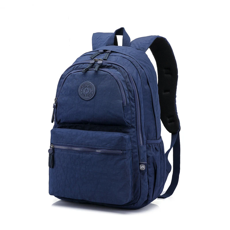 Fashion Casual A4 Large Capacity 15.6'' Laptop Men Women's Backpack SchoolBag Lightweight Travel Bag Blue Black Grey M0990