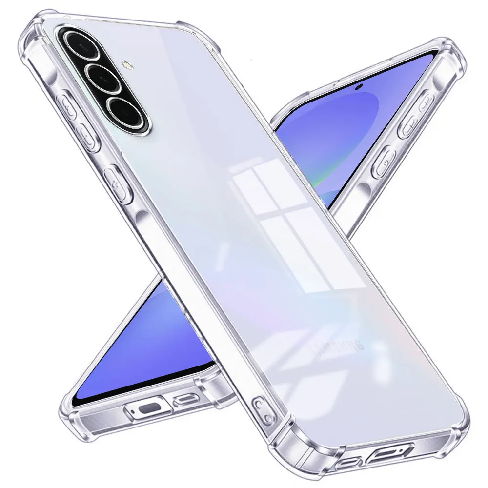 À prova de choque airba tpu claro caso telefone para samsung quantum 6 5 4 3 galaxy jump3 2 amigo 2 caso silicone macio proteger capa traseira