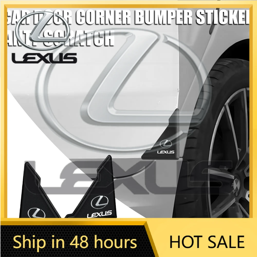 

2026 Hot Interior Stickers 2/4Pcs Car Anti-collision Protection Sticker Door Corner Anti-Scratch Cover For Lexus LS LC IS350 ES3