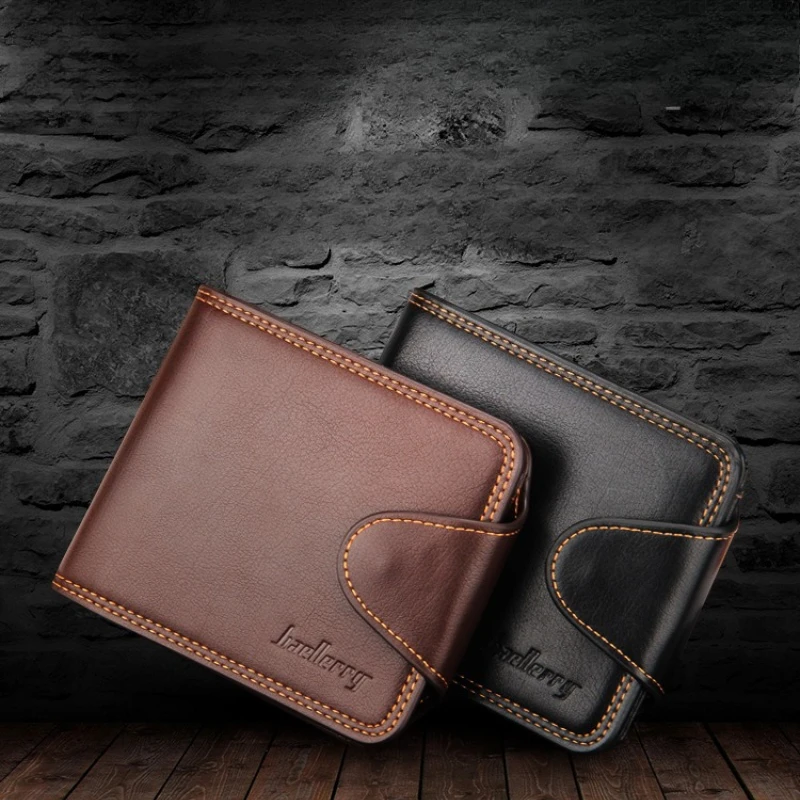 

Men's Wallet Large Capacity Multi-Function Short Wallet Multi-slot Zipper Coin ID Credit Card Holder Men's Wallet