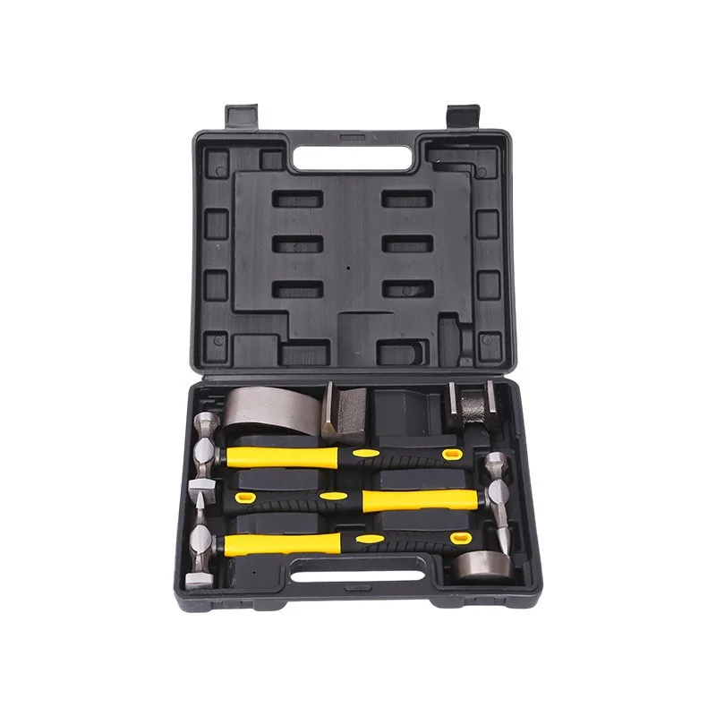 Automotive Sheet Metal Shaping Hammer Tool Kit, Multifunctional Small Car Body Repair Combination Set for Panel Restoration