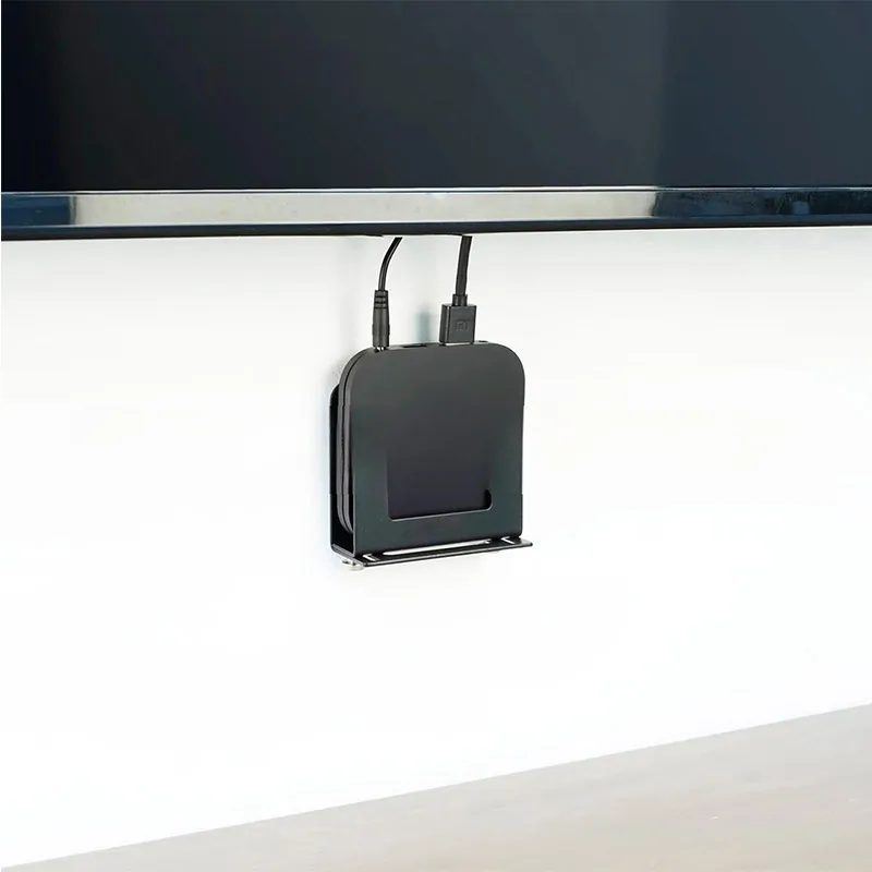 No Punching Required Adjustable Small Device Wall Mounted Bracket For Apple Tv 3/4k/router/modem/tv Box and Other Media Players