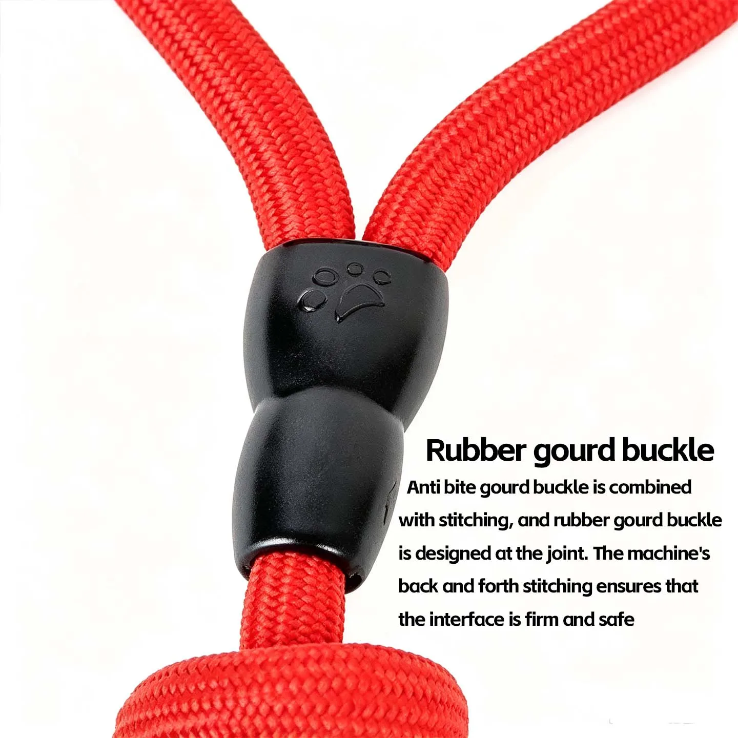 High strength woven round rope, outdoor durability, EVA foam handle, 360 ° rotating metal hook, length selection