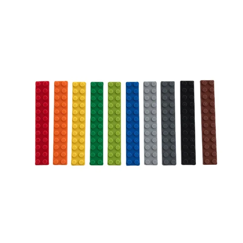 20PCS PLATE 2x12 Dots Compatible with 2445 Multiple Color choices MOC Self-Locking Bricks Building Blocks Toys Accessories