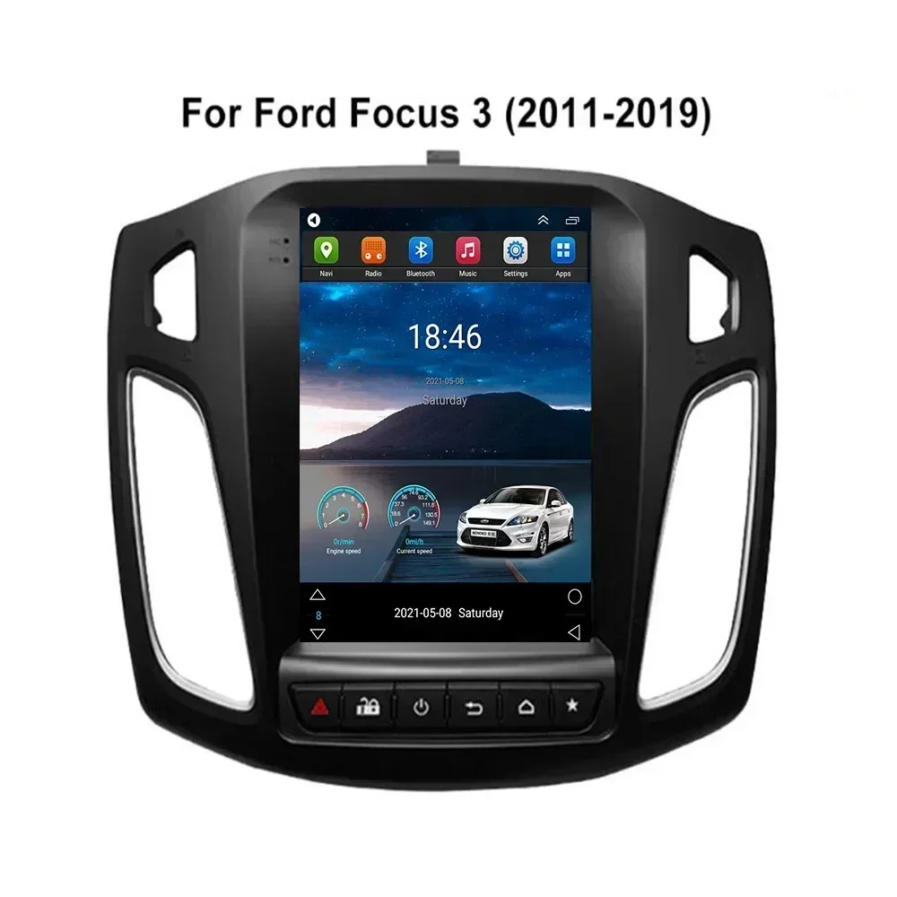 2 Din Android 13 Car Radio for Ford Focus 3 Mk 3 2011 2012 - 2035 Multimedia Video Player 2Din Carplay Auto Stereo DVD Camera