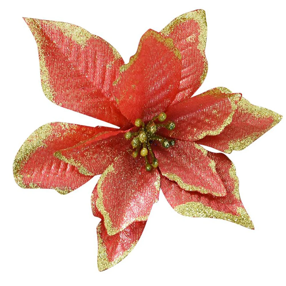 

10 Pcs Christmas Flower Decoration Xmas Outdoor Decorations for Tree Tulip Ornament Artificial Flowers