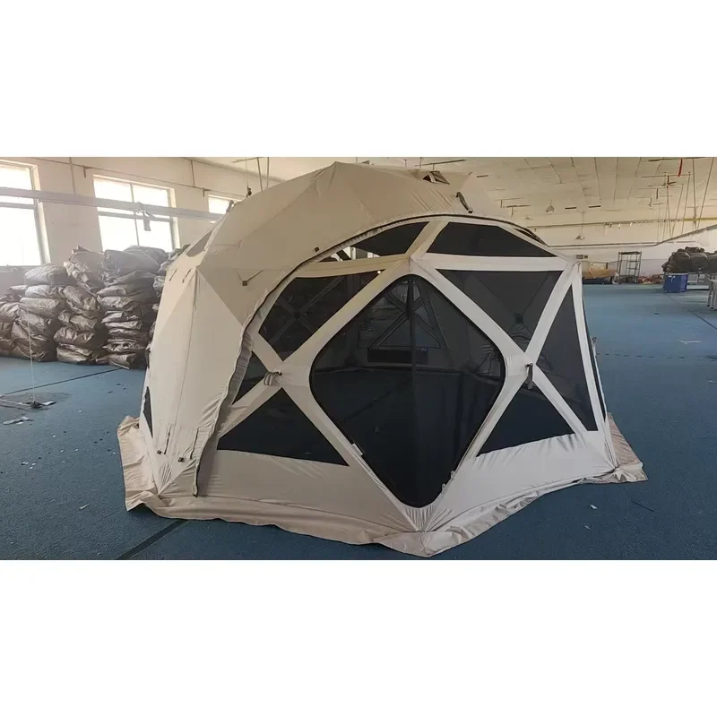 4-Person insulated winter sauna tent for outdoor camping and pop-up tents