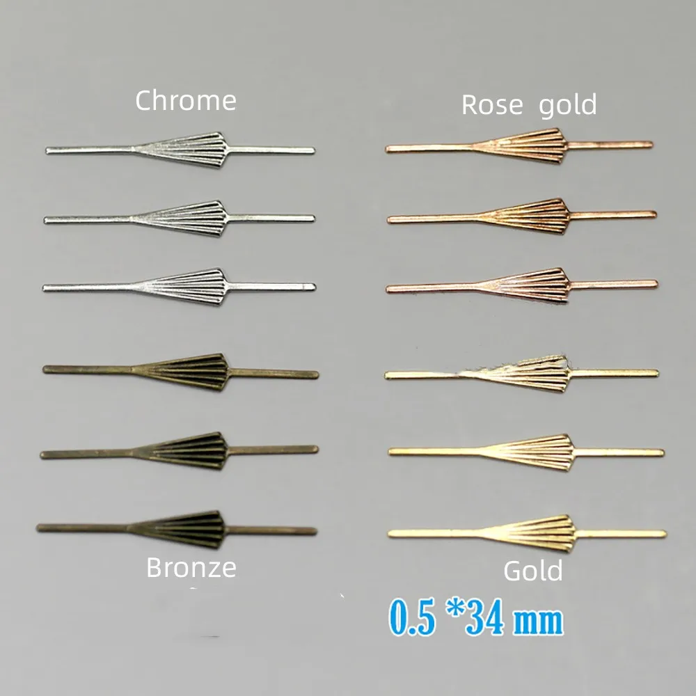 150Pcs Arrow Pins 34mm Metal Copper Connectors For Crystal Prisms Beads Chandelier Glass Pendant Lamp Lighting Accessories Parts