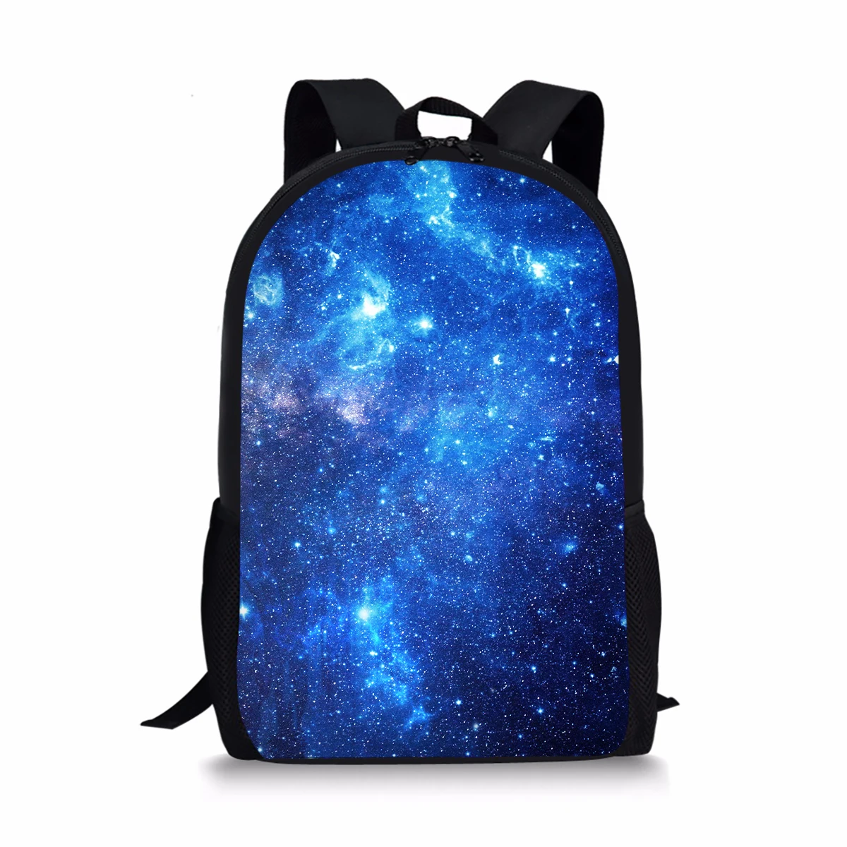 Mochila con estampado de cielo estrellado de galaxia para niñas y niños, bolso escolar para estudiantes, bolsa para libros, bolsa para ordenador portátil, mochila de almacenamiento de viaje informal