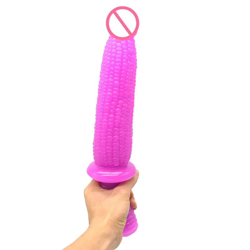 Huge Long Dildo with Thread Handle Imitate Corn Penis Big Dick Sex Toys for Women Men Adult Products Flirt Masturbate Bdsm