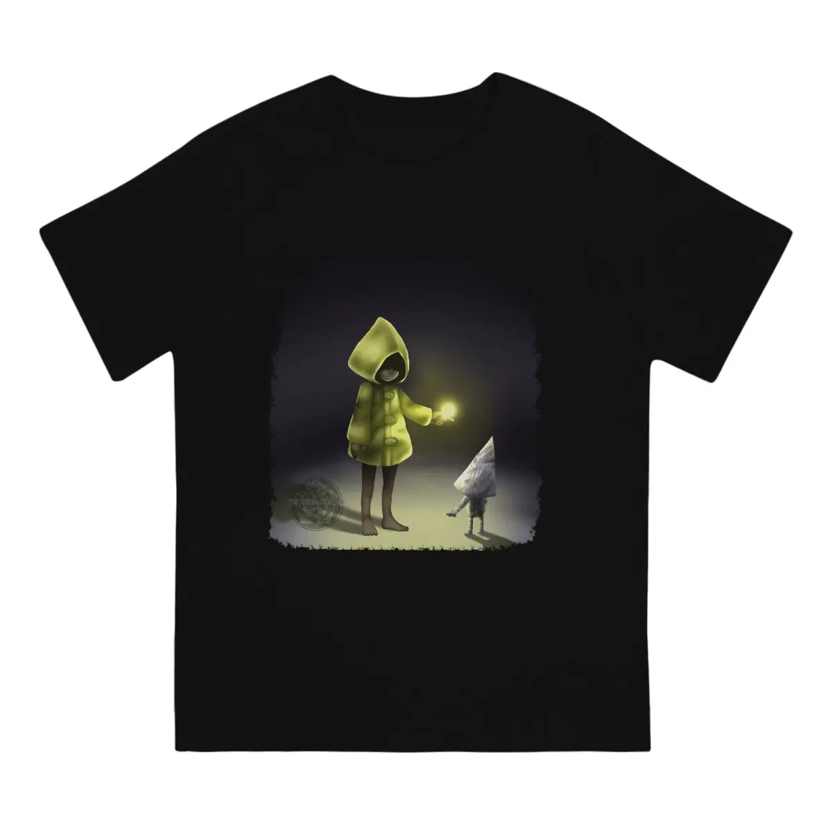 Light Men T Shirt Little Nightmares Games Funny Tees Short Sleeve Round Collar T-Shirts Cotton Graphic Printed Tops