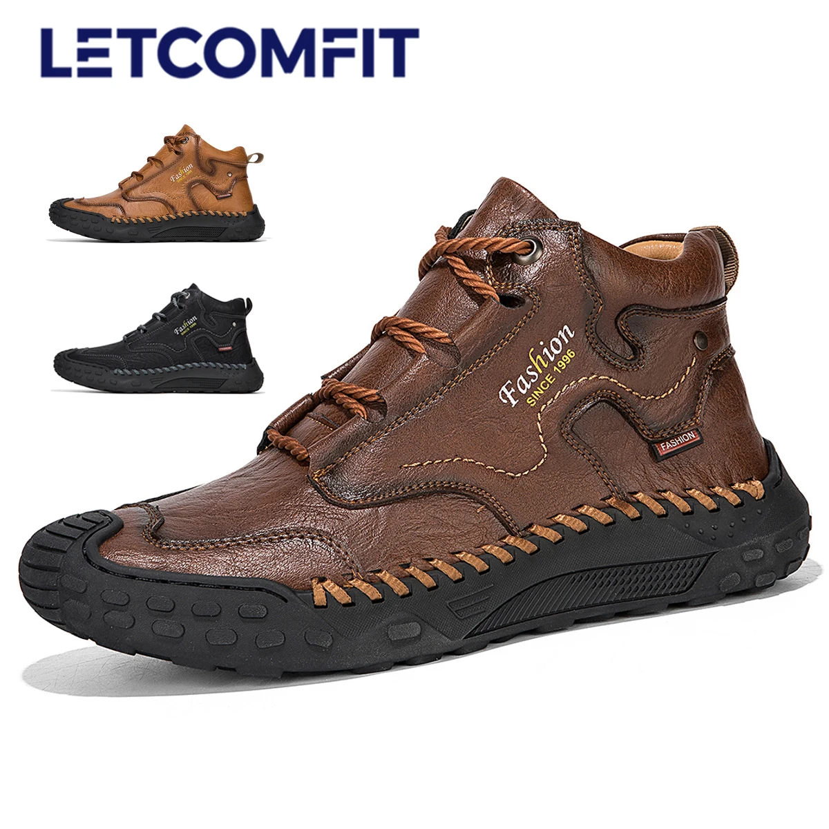 

Новинка 2025 года, кожаная повседневная мужская обувь ручной работы, походная обувь на шнуровке, мужская дышащая кожаная обувь, мужские ботильоны, уличные Zapatos