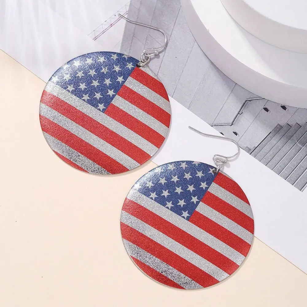 Star Presidents Day Earrings Pentagram Enamel Independence Day Pendant Earrings Studs Aesthetic Flag of The USA Earrings Girls